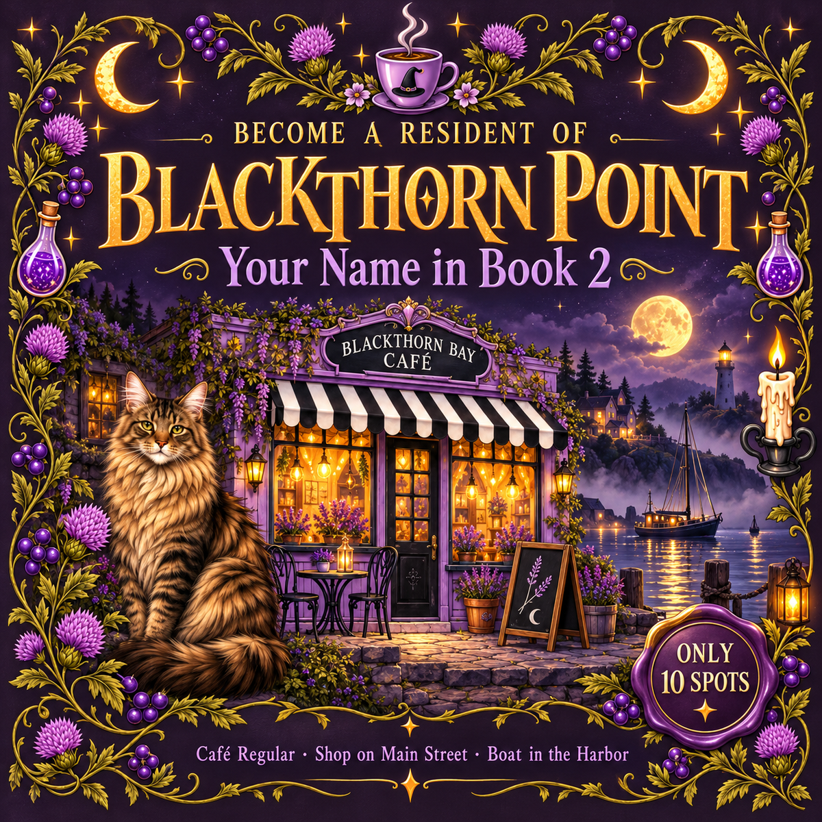 Become a Blackthorn Point Resident: Your Name in Book 2