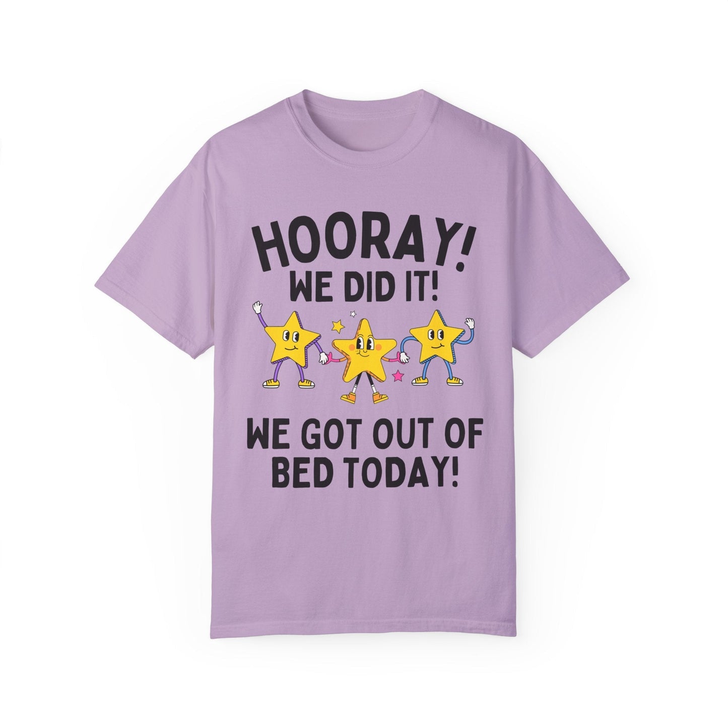 Funny Tired Mama Tee with Stars