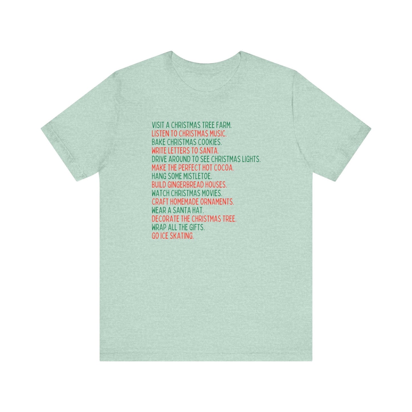 Minimalist Holiday Traditions Christmas Tee Shirt
