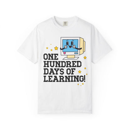 100 Days of School Computer Science or Technology Teacher Tee