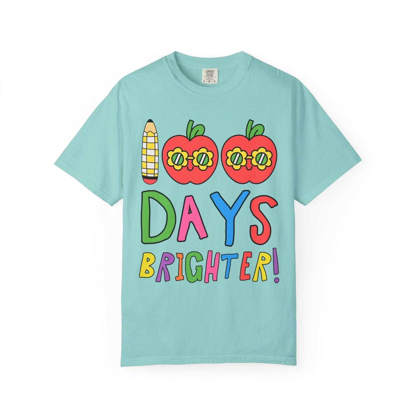 100 Days Brighter T-Shirt with Apples