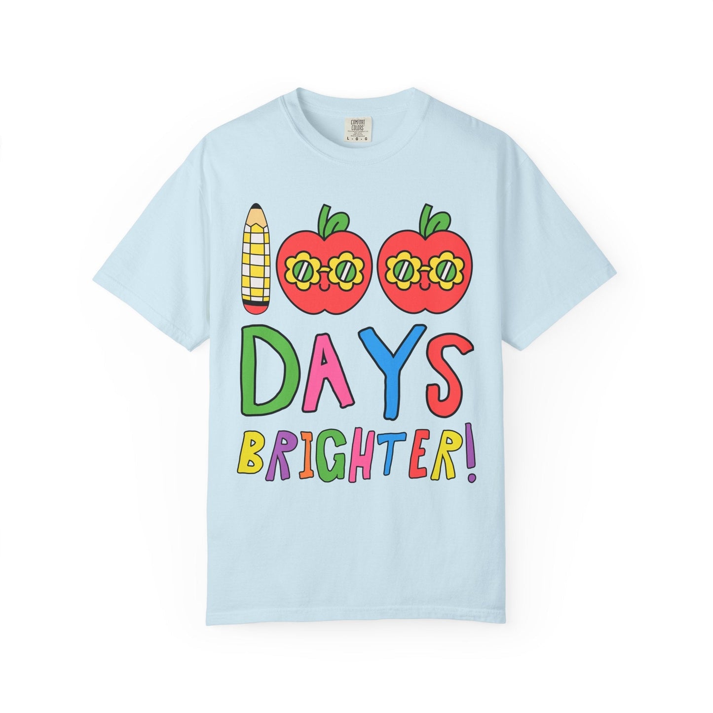 100 Days Brighter T-Shirt with Apples