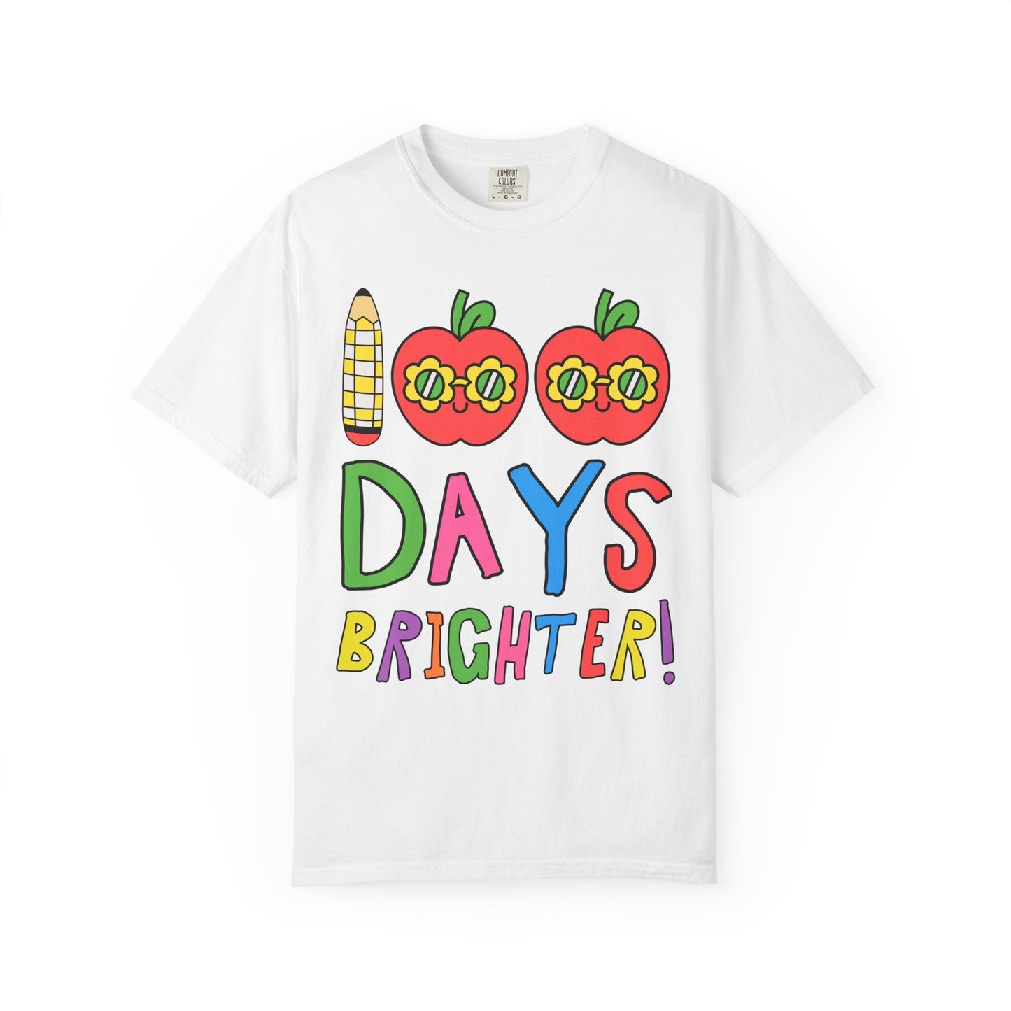 100 Days Brighter T-Shirt with Apples