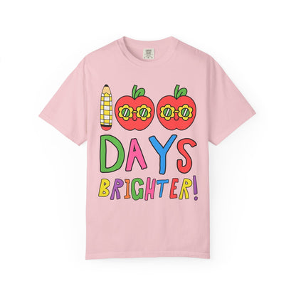 100 Days Brighter T-Shirt with Apples