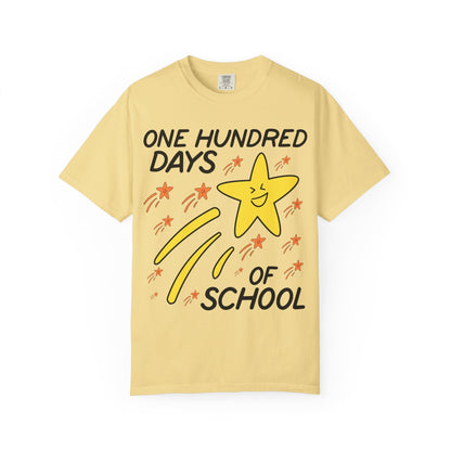 100 Days of School Matching Teacher Tee with Star
