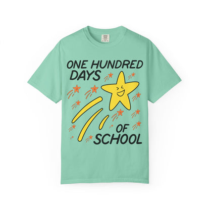 100 Days of School Matching Teacher Tee with Star