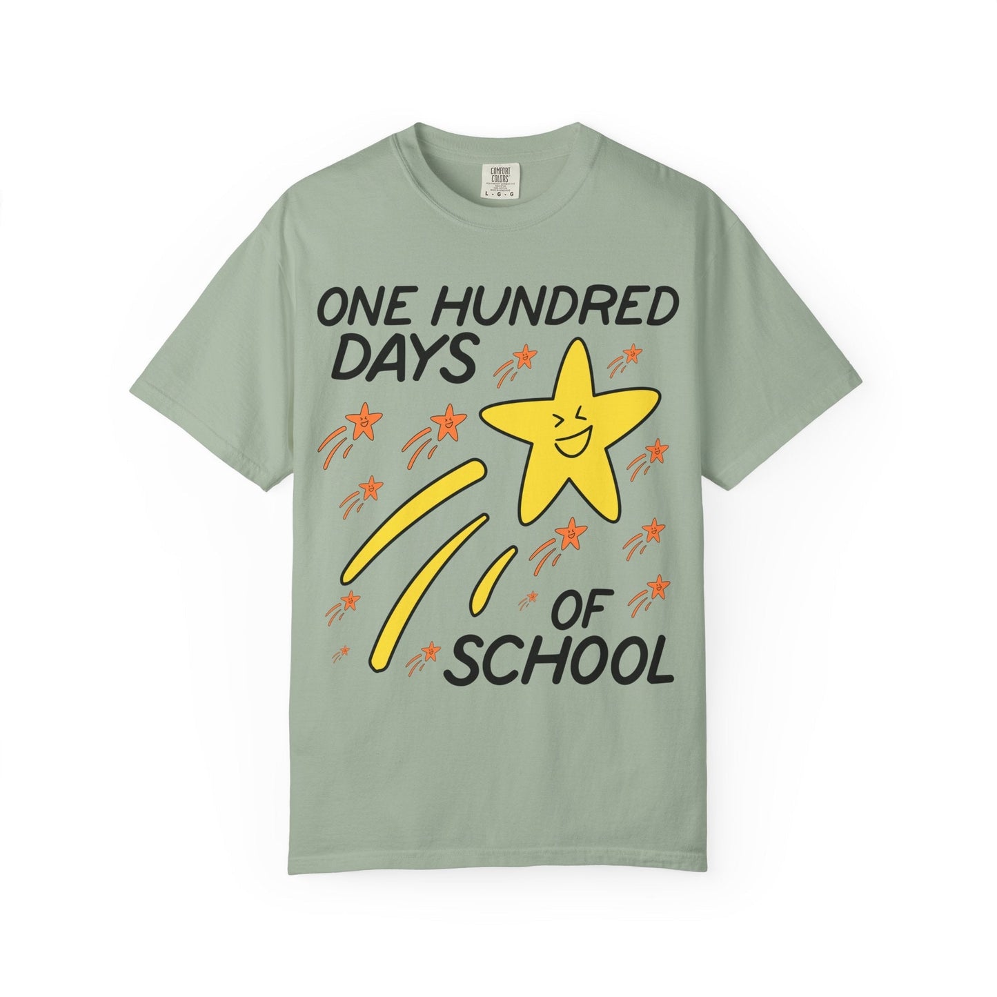 100 Days of School Matching Teacher Tee with Star