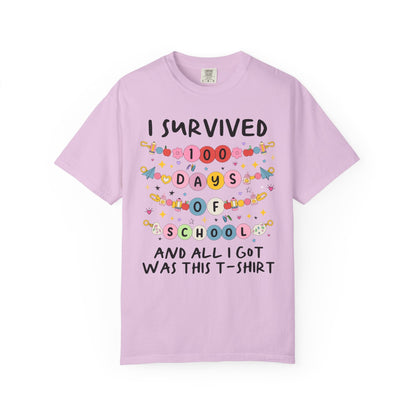 I Survived 100 Days of School Matching Tees