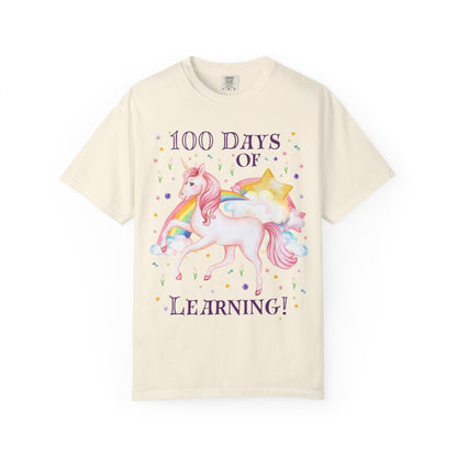 100 Days of School Unicorn Tee