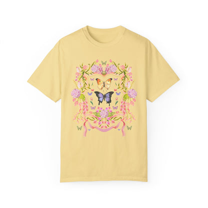 Boho Floral Butterfly Tee