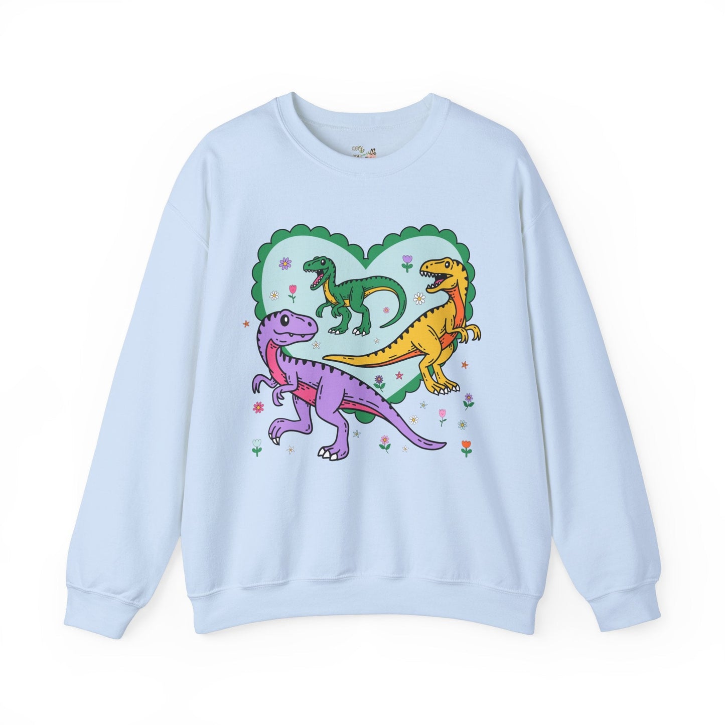 Valentine's Day Sweatshirt for Dinosaur Lover