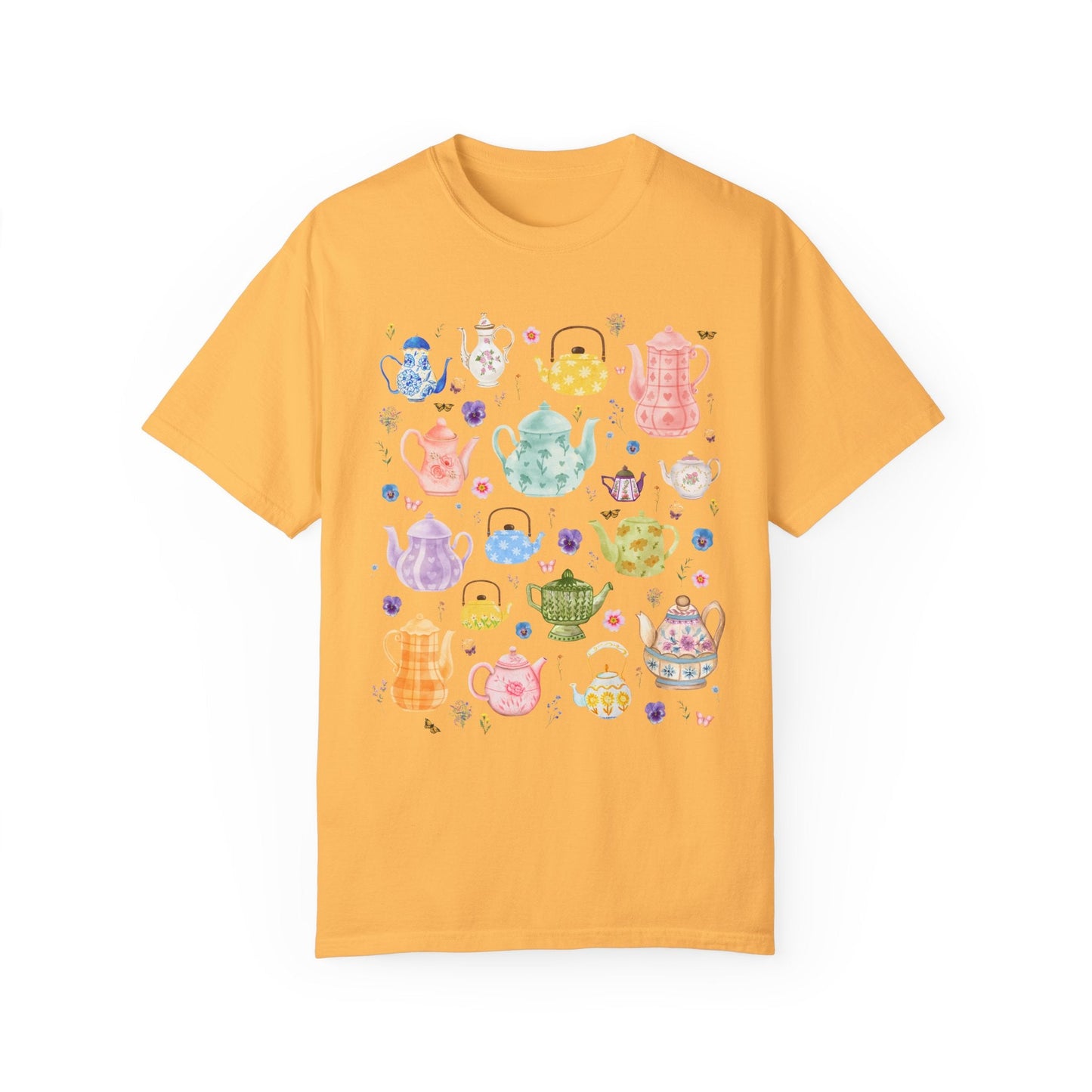 Grandmillennial Shirt with Chinoiserie Style Teapots