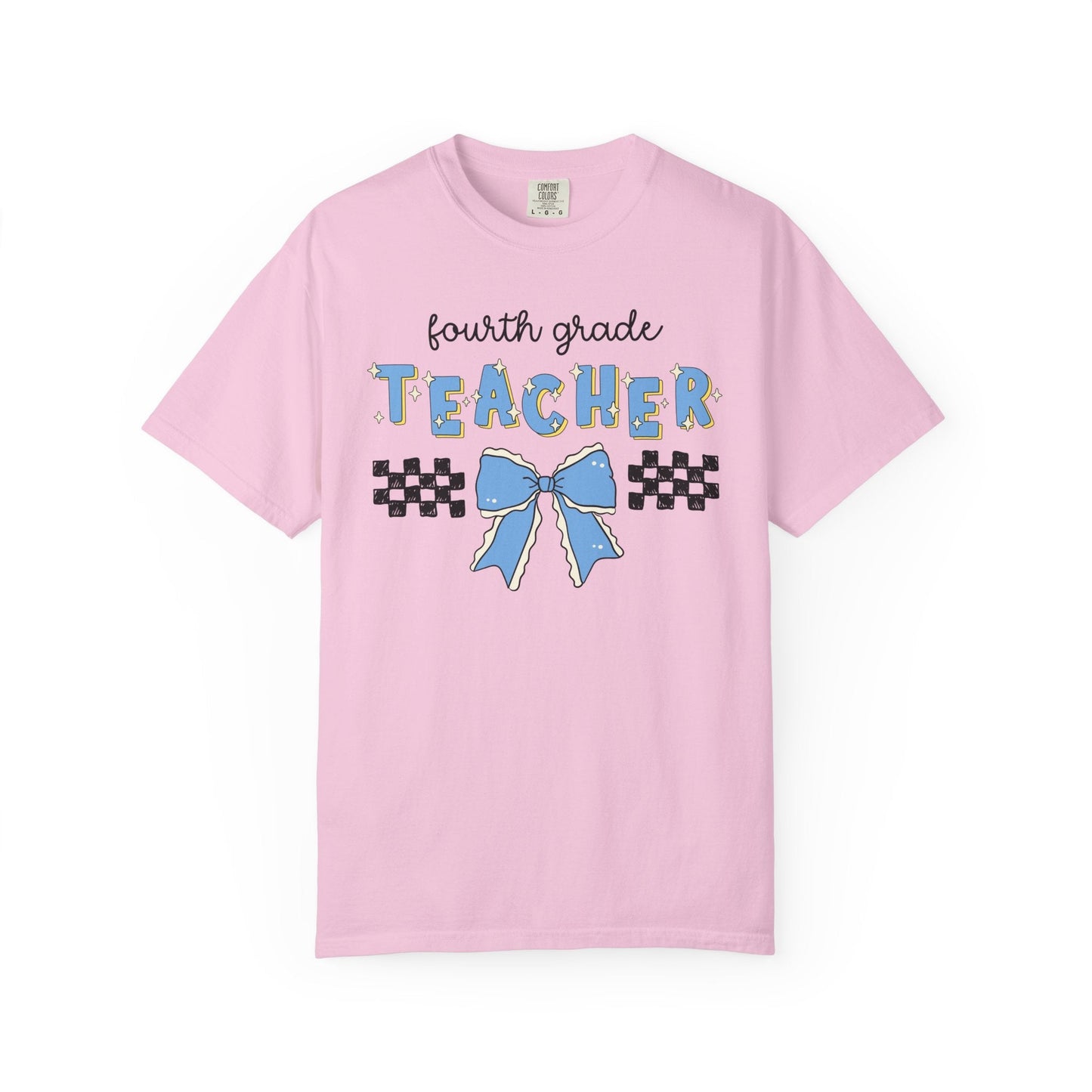 4th Grade Teacher Tee with Bow