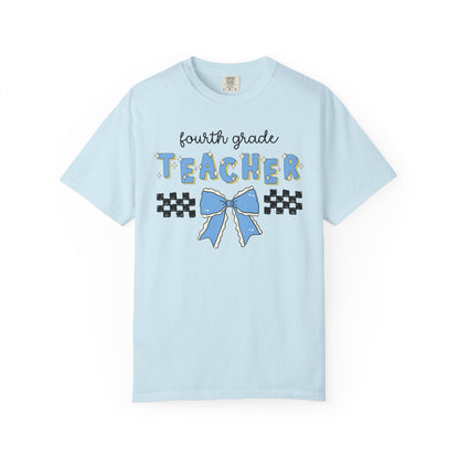 4th Grade Teacher Tee with Bow