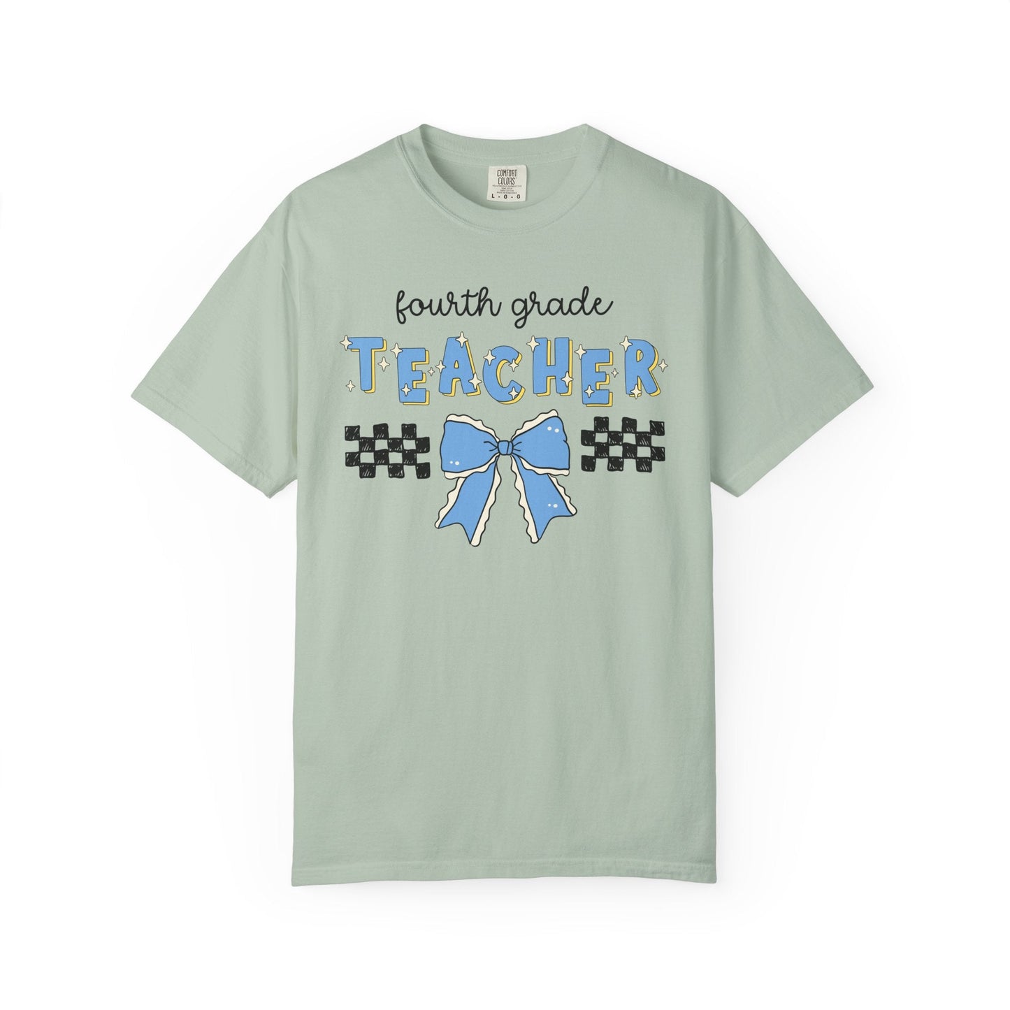 4th Grade Teacher Tee with Bow