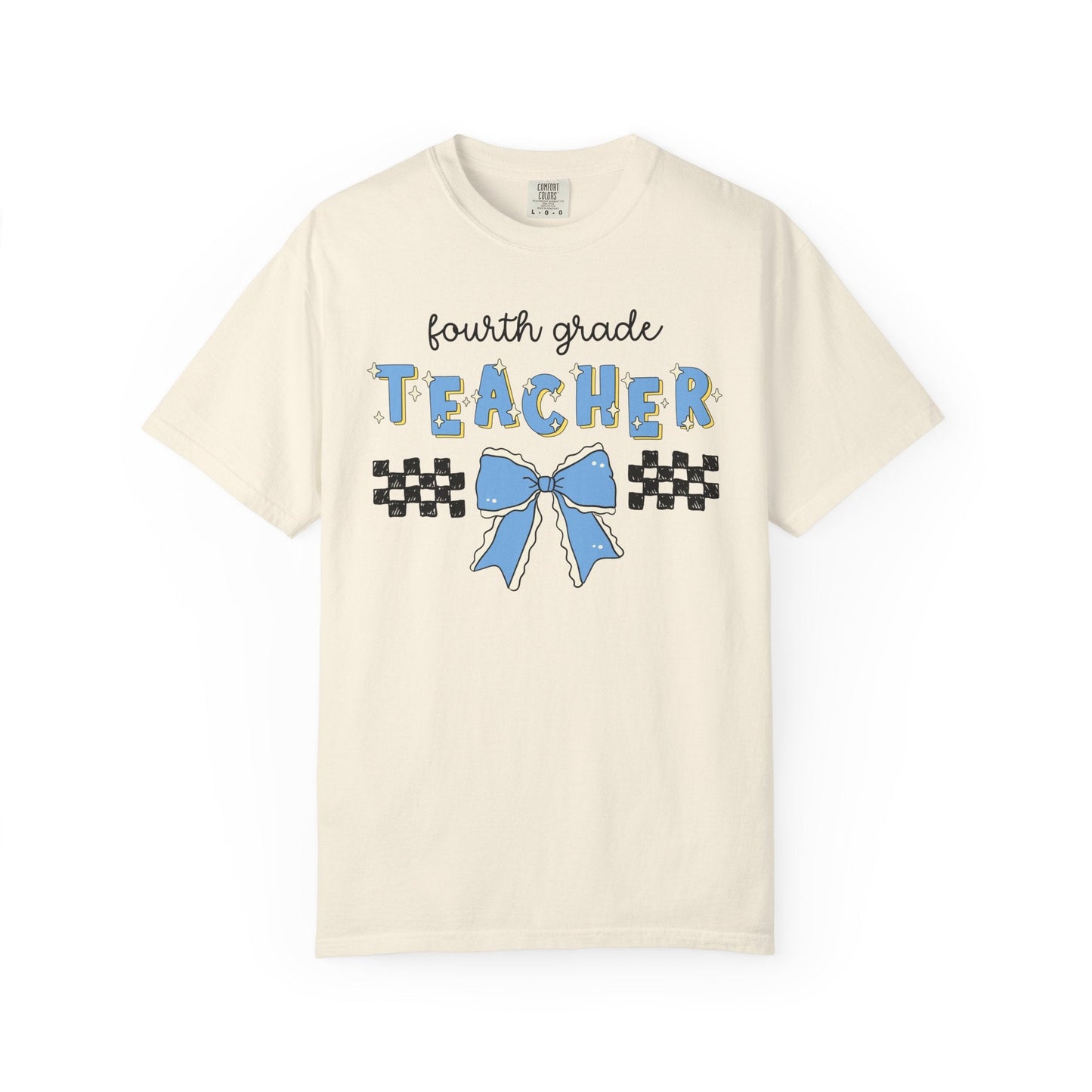 4th Grade Teacher Tee with Bow