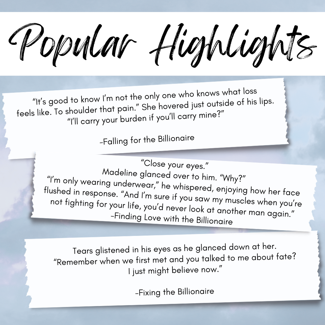 A Sweet Billionaire Romance Series