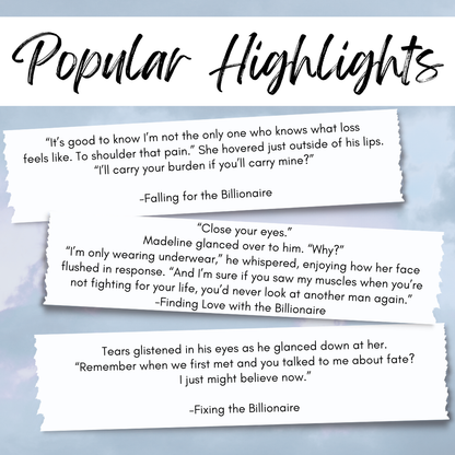 A Sweet Billionaire Romance Series