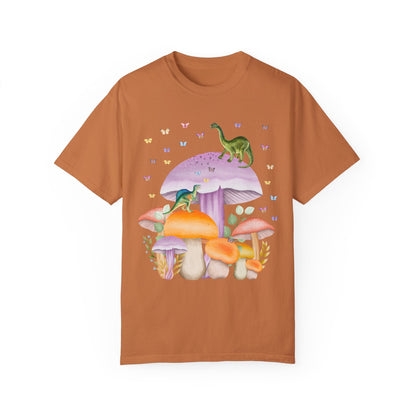 Tee: Dinosaurs on Mushrooms