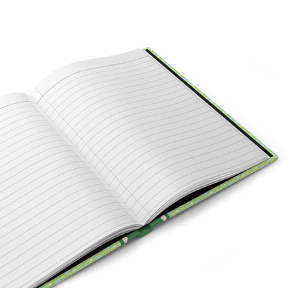 70s Aesthetic Green Flower Journal