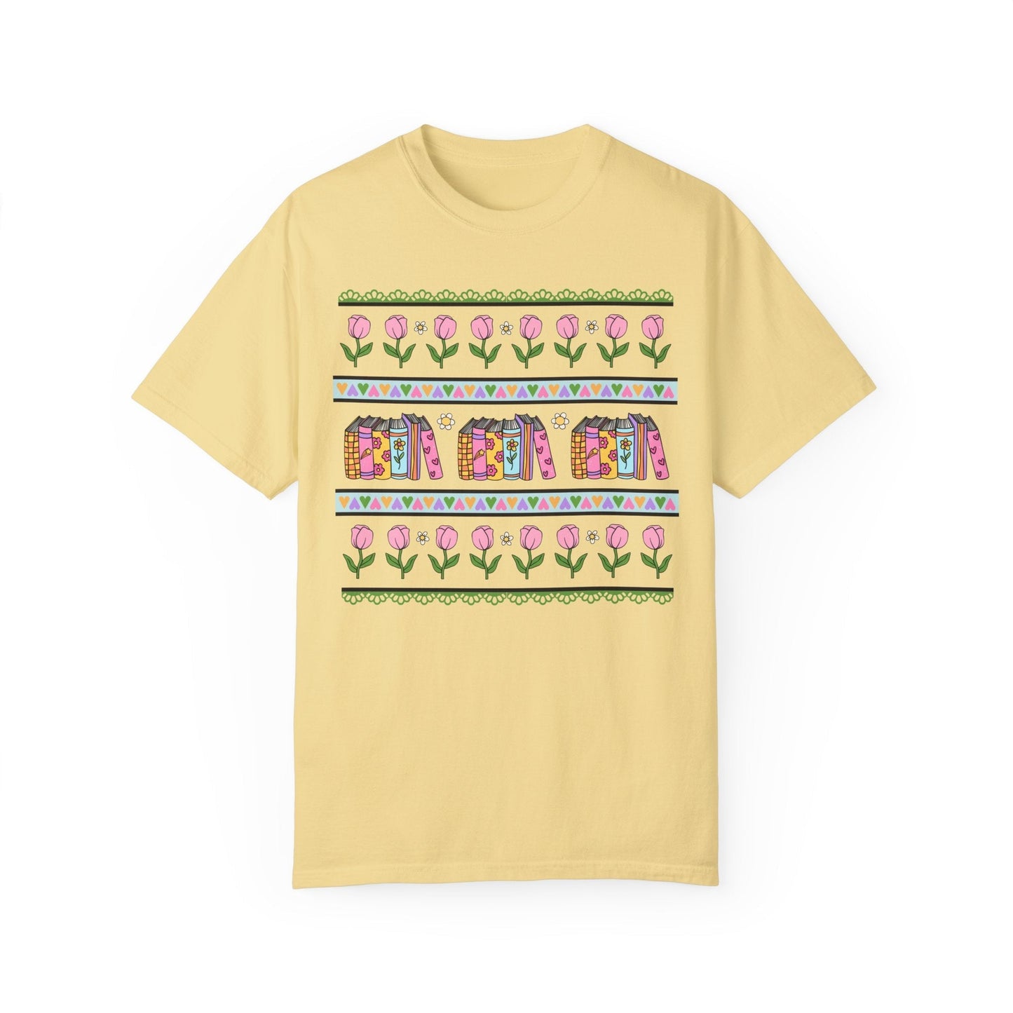 90s Book Shirt with Flowers