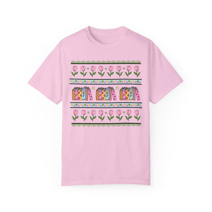 90s Book Shirt with Flowers