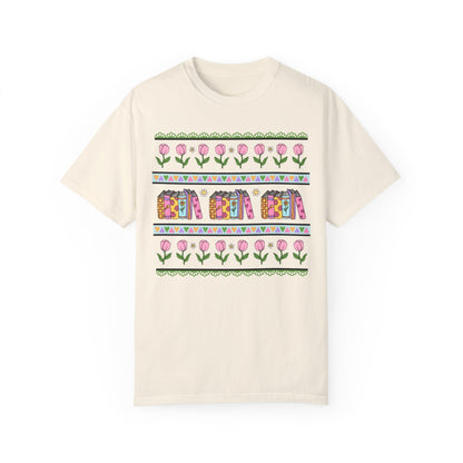 90s Book Shirt with Flowers