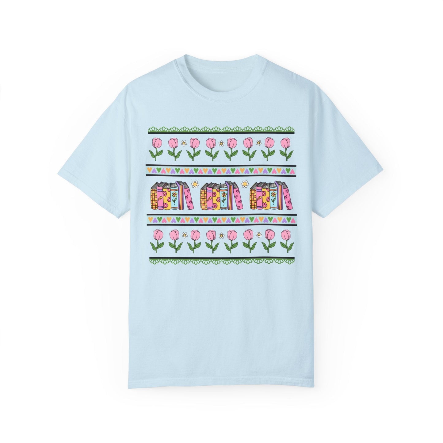 90s Book Shirt with Flowers