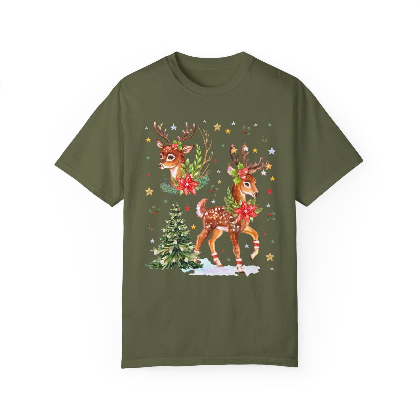 90s Style Christmas Reindeer Tee