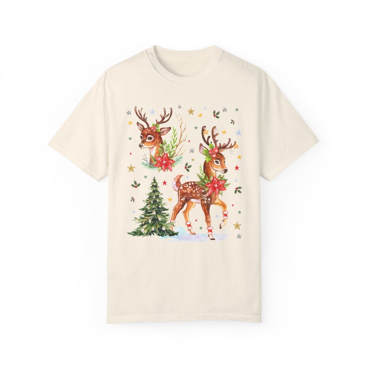 90s Style Christmas Reindeer Tee