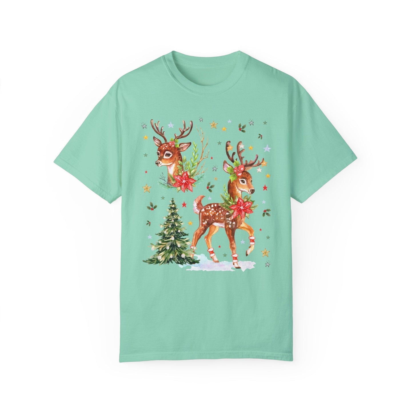 90s Style Christmas Reindeer Tee