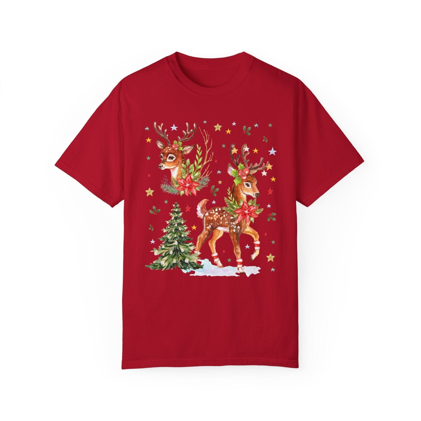 90s Style Christmas Reindeer Tee
