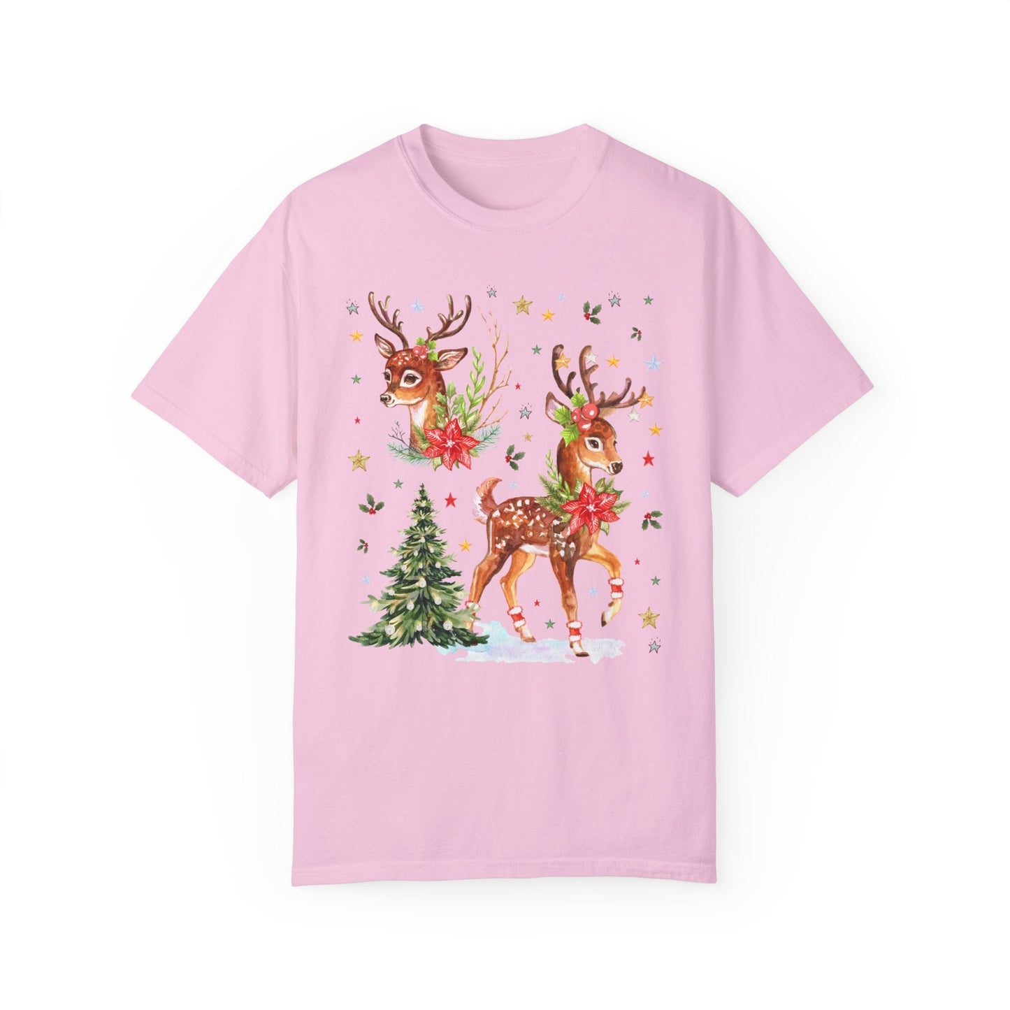 90s Style Christmas Reindeer Tee