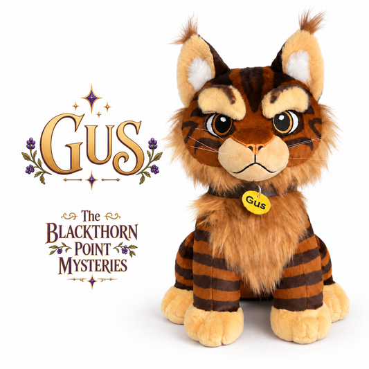 Official GUS plushie, from The Blackthorn Point Mysteries