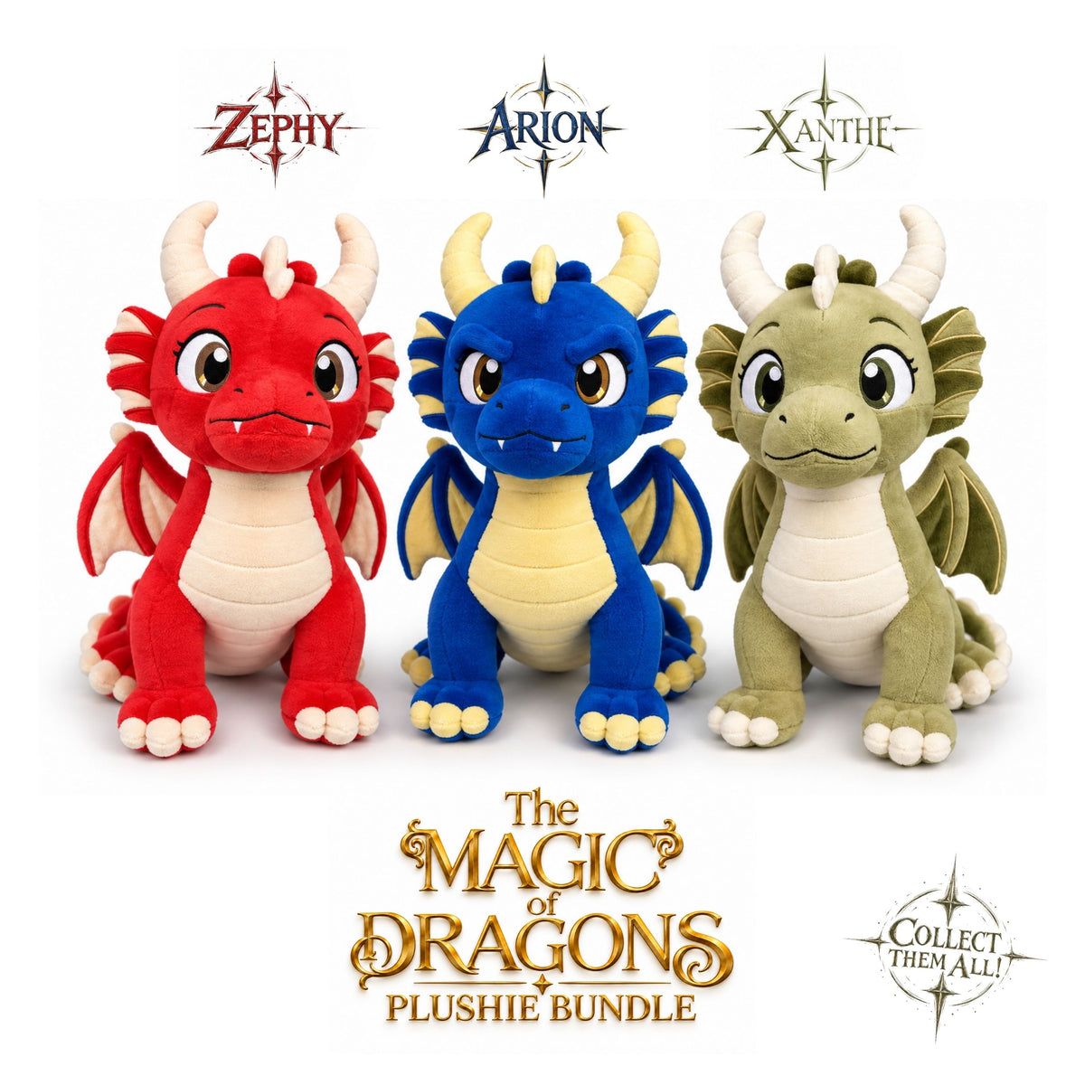 Official Plushie Bundle, from The Magic of Dragons