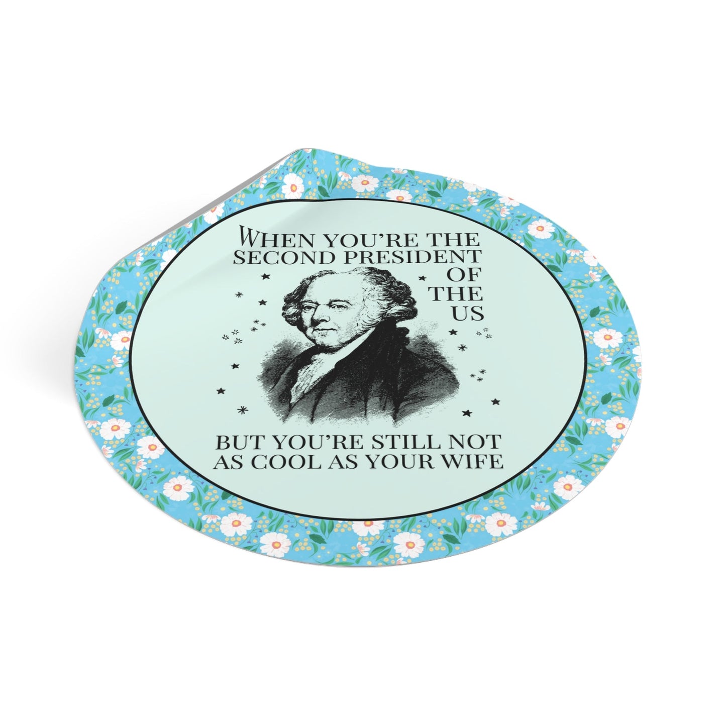 Abigail Adams and John Adams Sticker