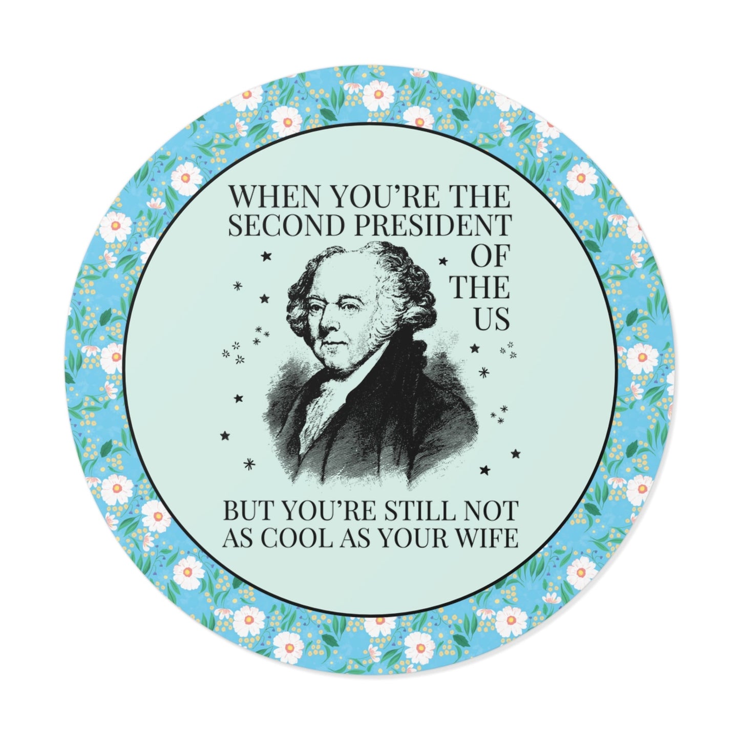 Abigail Adams and John Adams Sticker