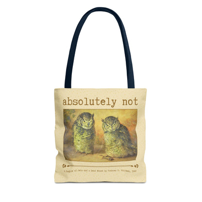 Absolutely Not Funny Art History Tote Bag for Animal Lover