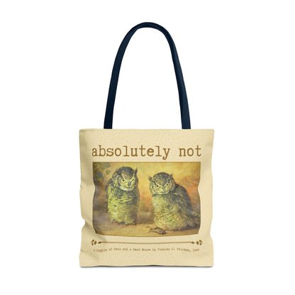 Absolutely Not Funny Art History Tote Bag for Animal Lover