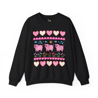 Adorable Doodle Pig Sweatshirt