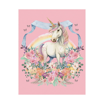 Cute 90s Throwback Unicorn Poster