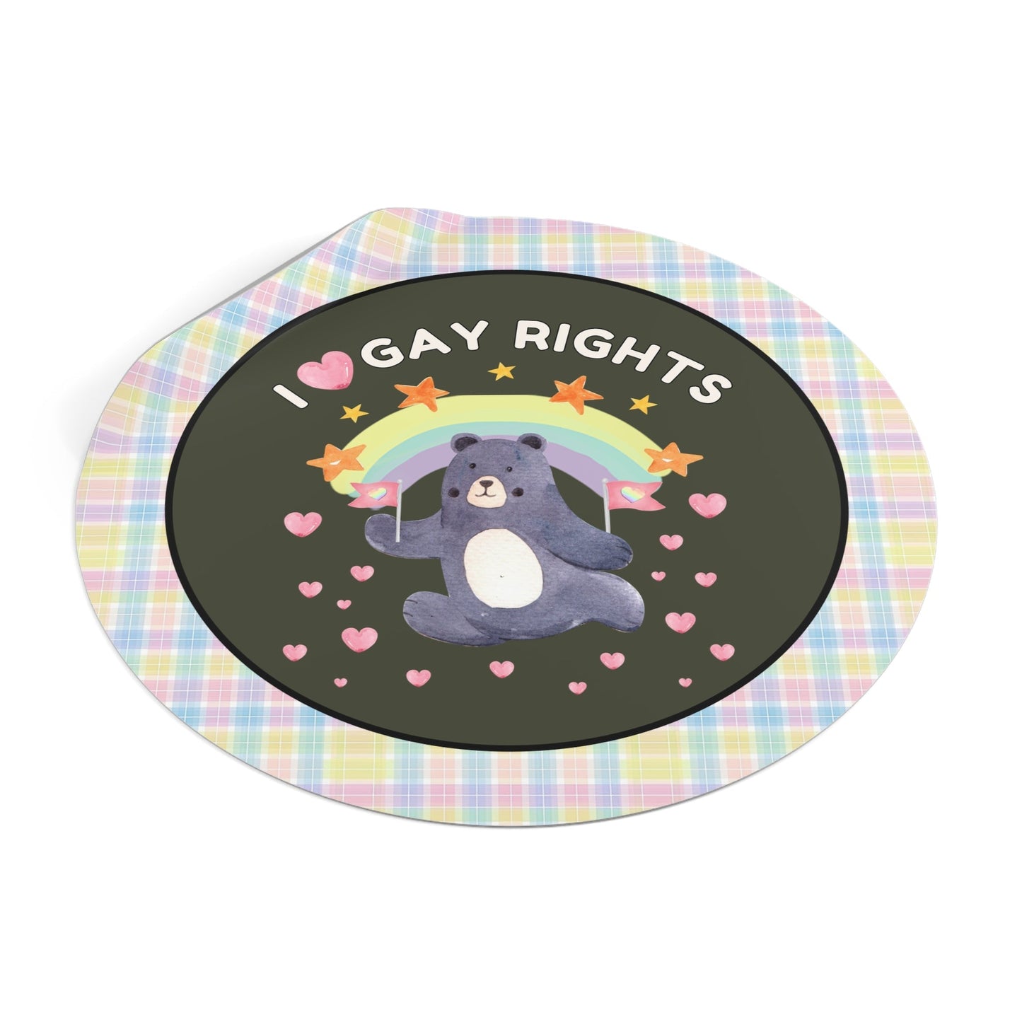Adorable Gay Rights 90s Vibe Sticker