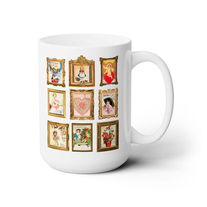 Adorable Vintage Valentine Stamps Coffee Mug
