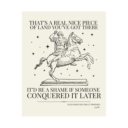 Alexander the Great King of Macedon Ancient History Poster
