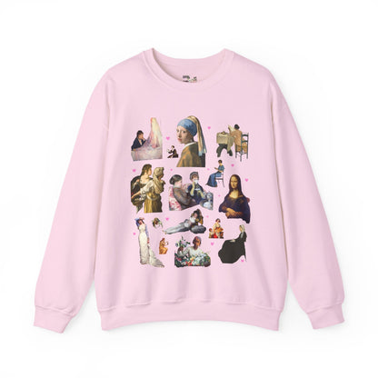 Art History Lover Sweatshirt: Women in Famous Paintings