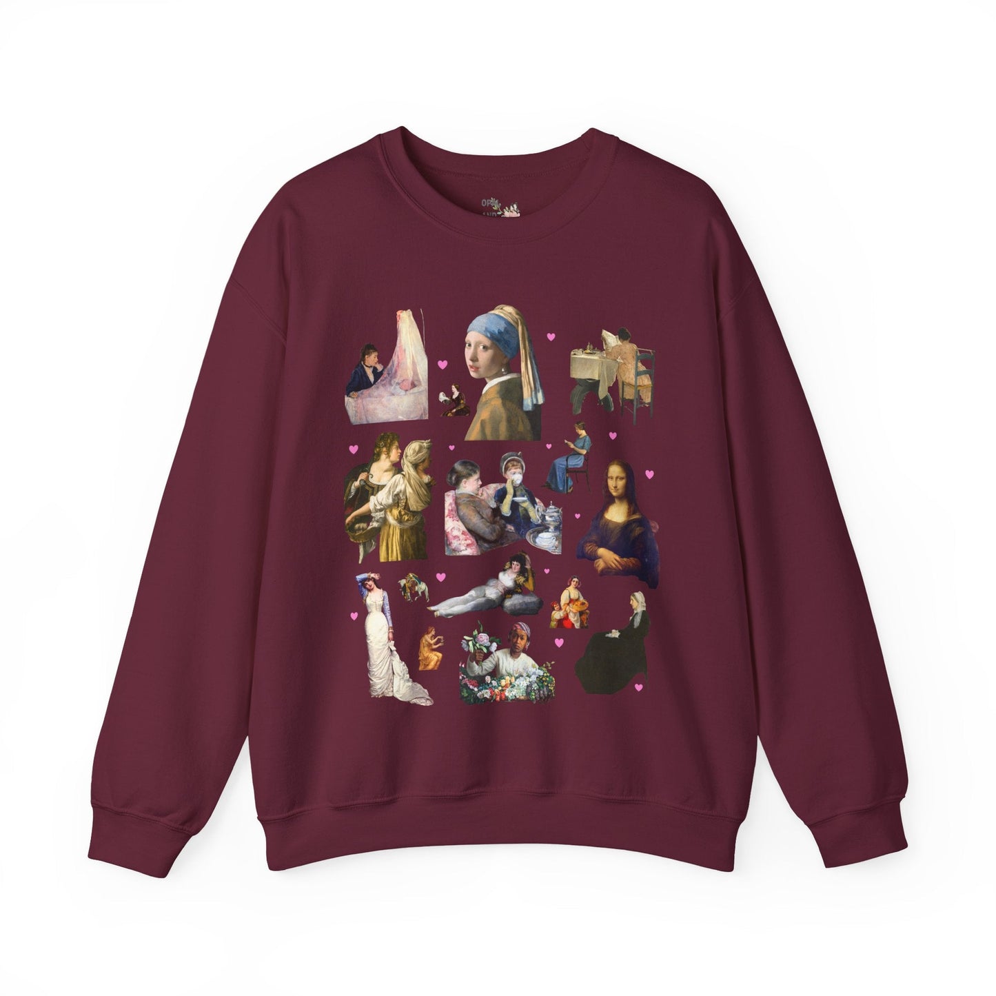 Art History Lover Sweatshirt: Women in Famous Paintings
