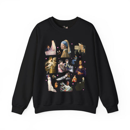 Art History Lover Sweatshirt: Women in Famous Paintings