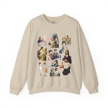 Art History Lover Sweatshirt: Women in Famous Paintings