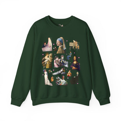 Art History Lover Sweatshirt: Women in Famous Paintings