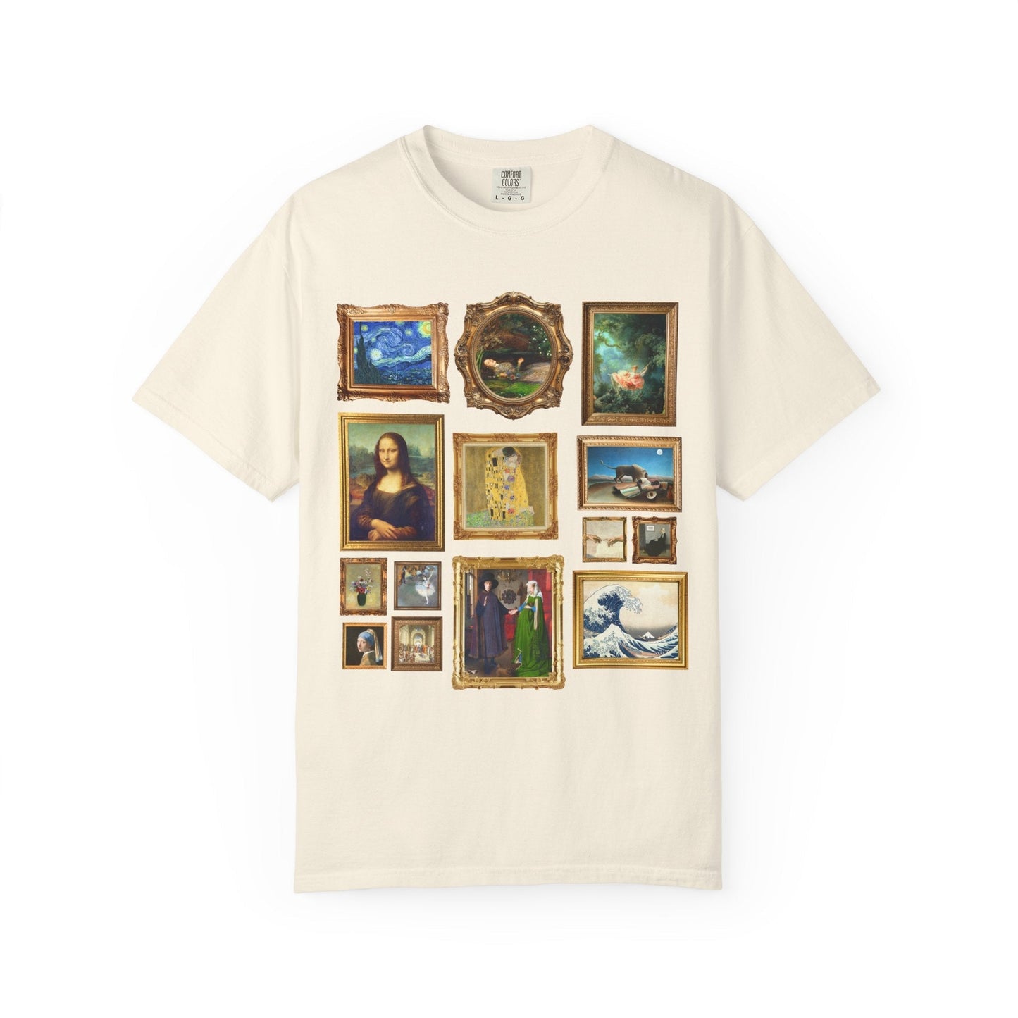 Art History Lover Tee Shirt: Famous Paintings